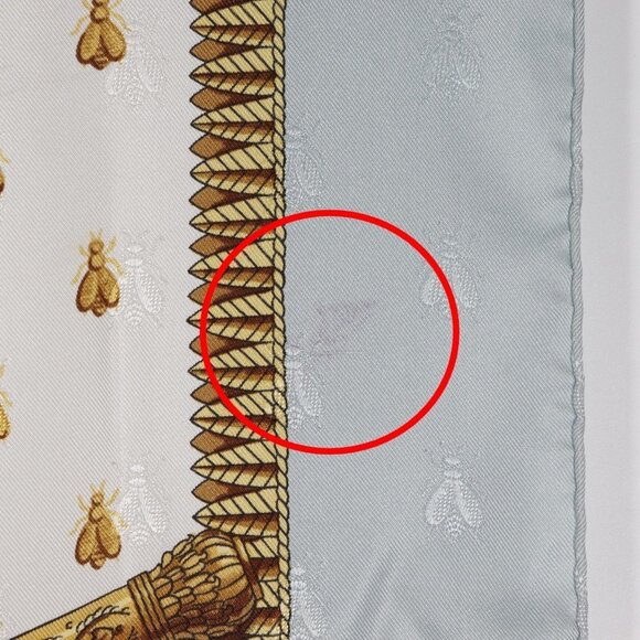 HERMES Authentic Blue Silk Scarf - Picture 8 of 9